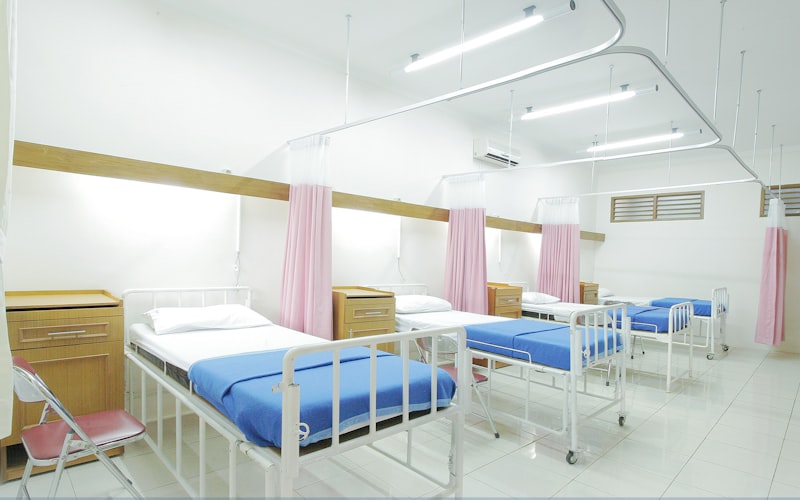 Comfortable clinic waiting area with modern seating